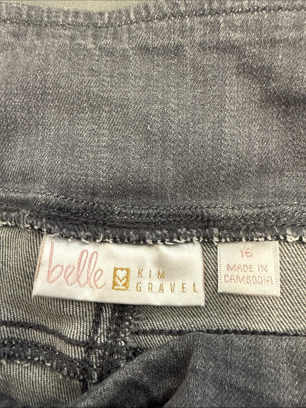 Belle by Kim Gravel Women’s Heather Gray Jeans